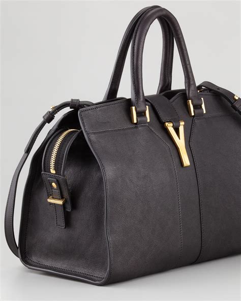 sac yves saint laurent cabas chyc|SAINT LAURENT Leather Large Cabas Chyc Black.